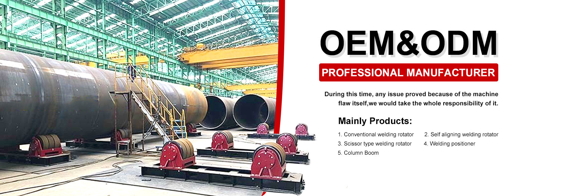 গুণ Pipe Welding Rollers কারখানা